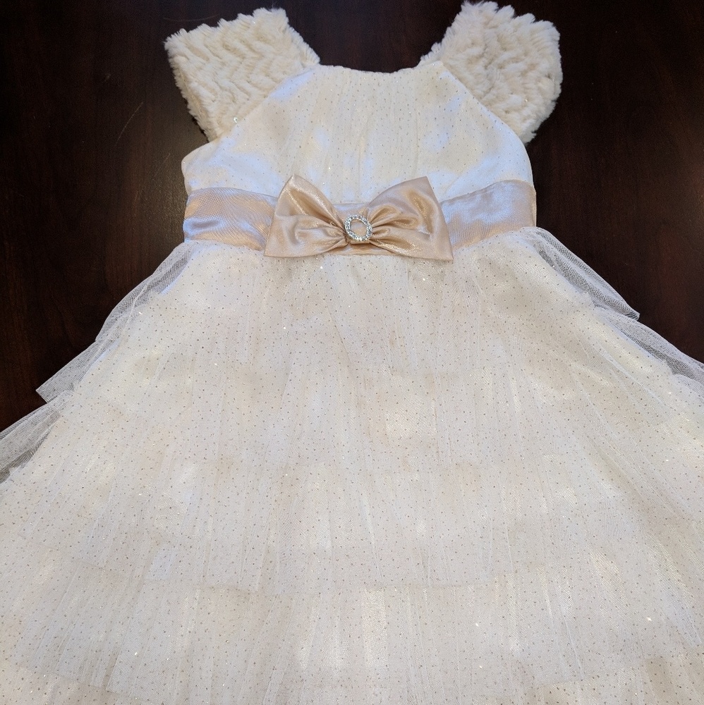 Winter Princess Off-white Dress